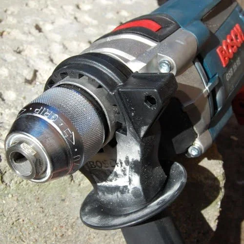 دریل ضربه ای سیمی بوش پروفشنال مدل GSB 16 RE (240 ولت، 750 وات، شامل سه نظام اتوماتیک 13 میلی متر، دسته کمکی، میله عمق سنج 210 میلی متر، در جعبه حمل)