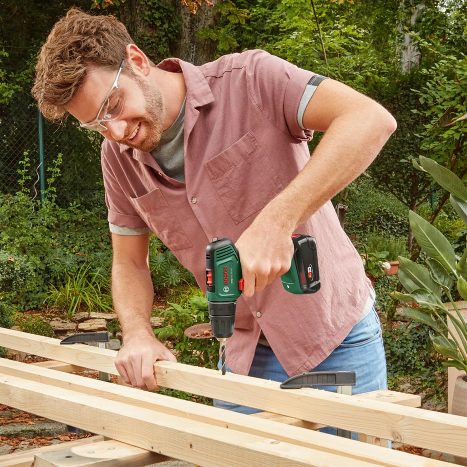 Bosch Home and Garden Easydrill 18V-40 Cordless Drill (Screw Or Drill In Wood, Metal And Plastic; 241 Accessories; 1 Bat 18V 1.5 Ah; With 1 Systembox)