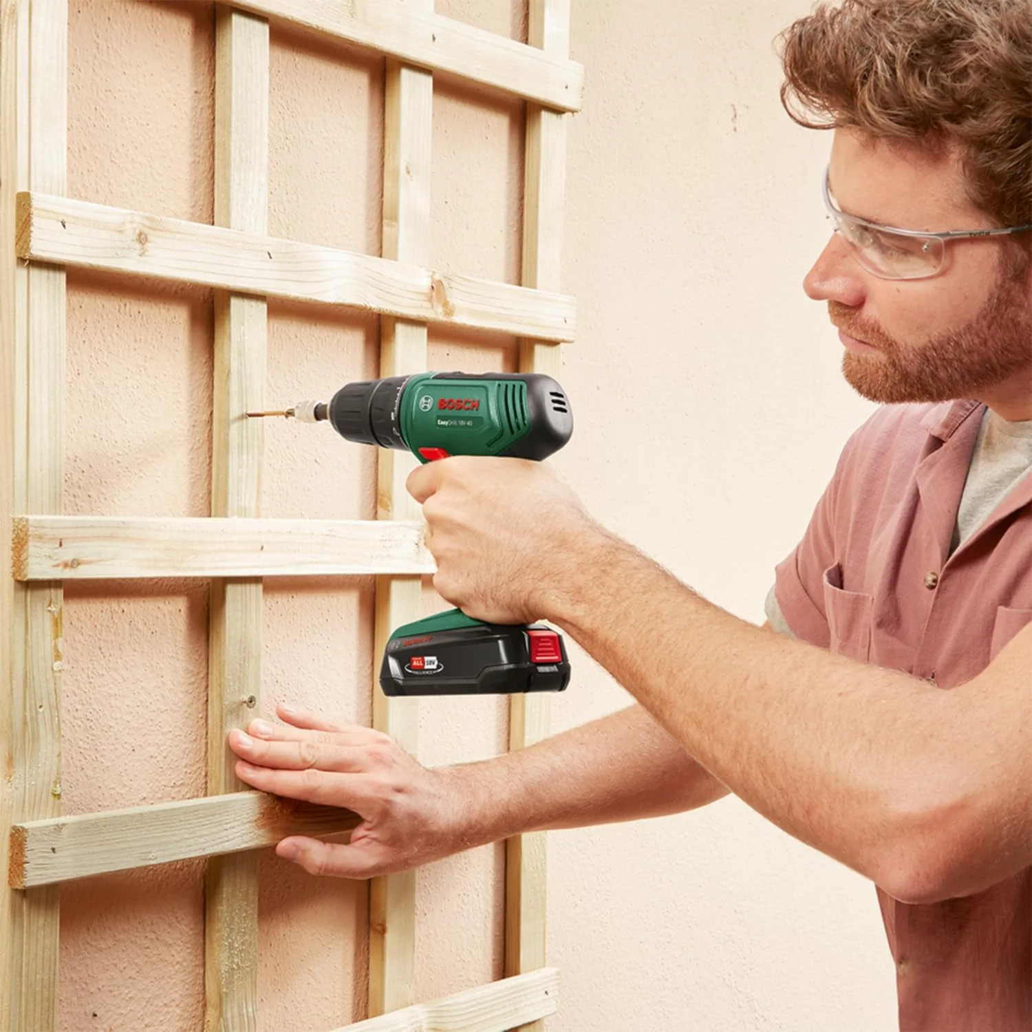 Bosch Home and Garden Easydrill 18V-40 Cordless Drill (Screw Or Drill In Wood, Metal And Plastic; 241 Accessories; 1 Bat 18V 1.5 Ah; With 1 Systembox)