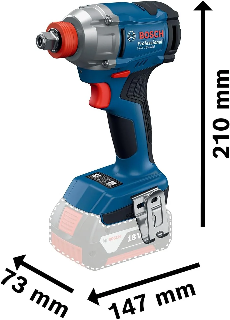 Bosch Professional 18V System Cordless Impact Driver GDX 18V-285 (Without Battery/Charger)