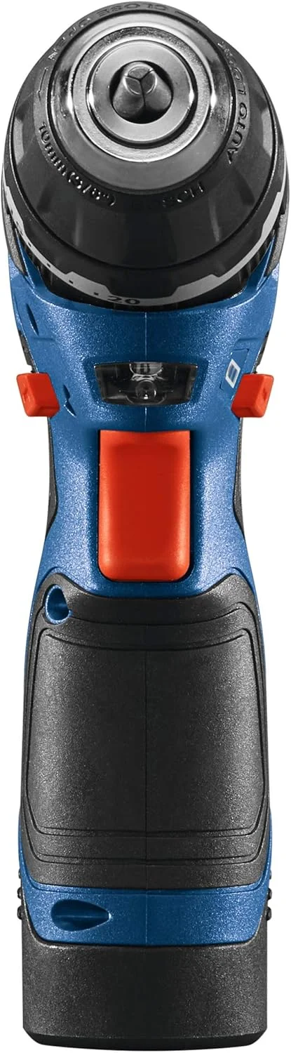 دریل/پیچ گوشتی چکشی براشلس بوش مدل GSB12V-300B22 با ولتاژ 12 ولت مجهز به دو عدد باتری 2.0 آمپر