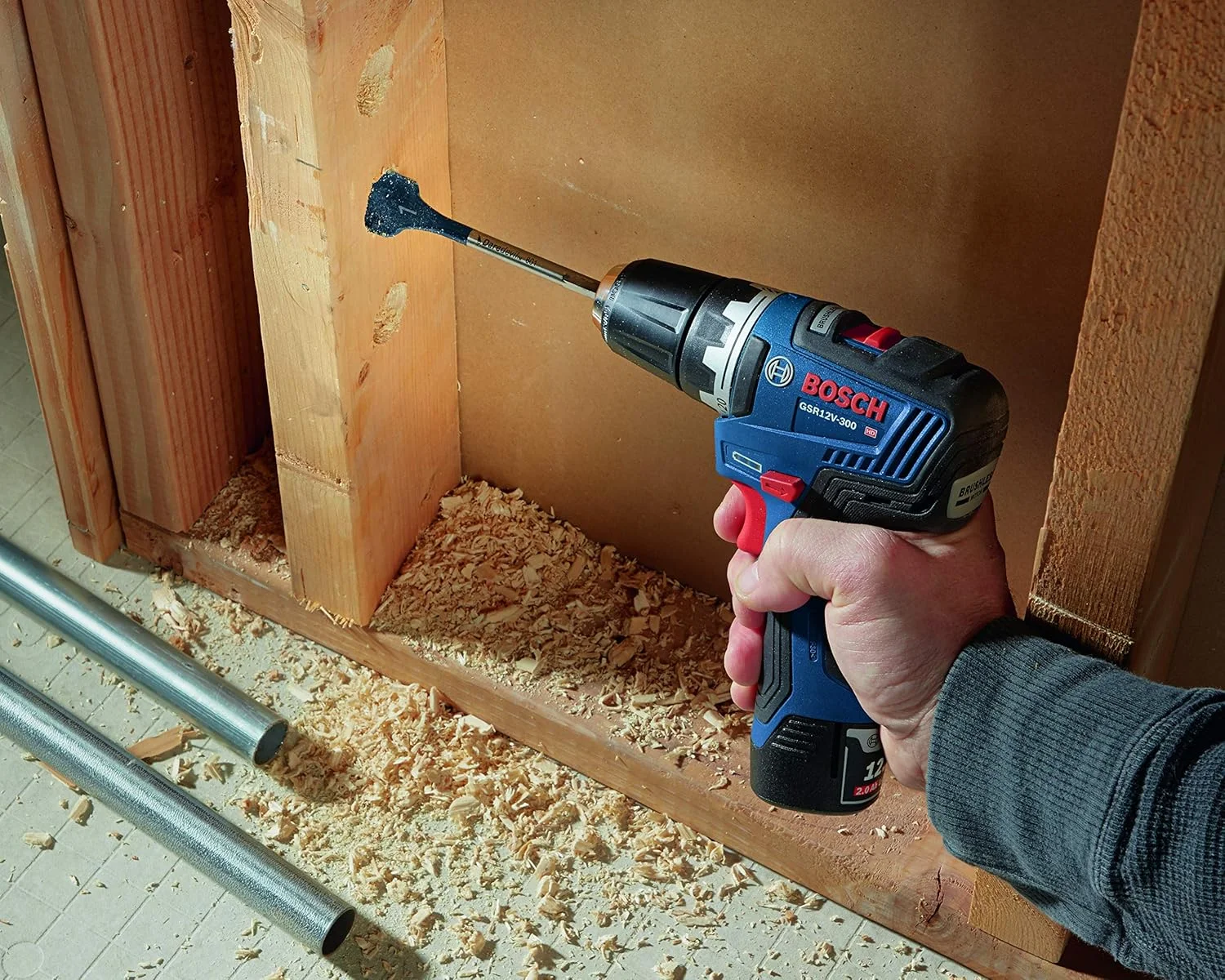 دریل/پیچ گوشتی بوش GSR12V-300N 12V Max EC Brushless با درایو 3/8 اینچ (فقط ابزار) دریل/پیچ گوشتی بوش GSR12V-300N 12V Max EC Brushless با درایو 3/8 اینچ (فقط ابزار)