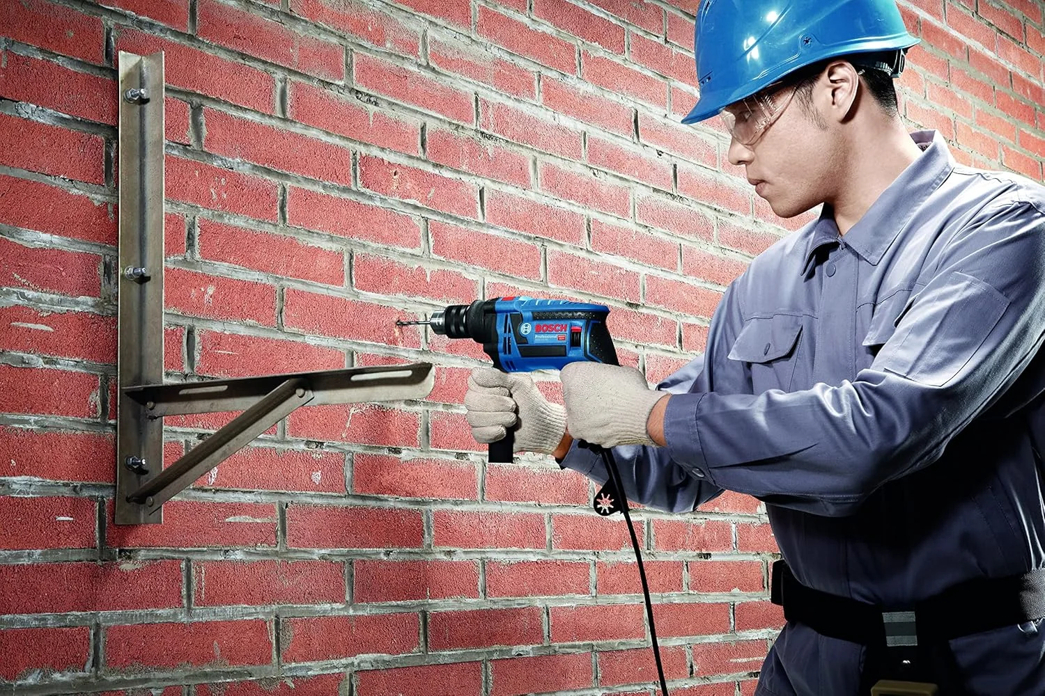 دریل چکشی بوش مدل GSB 13 RE PROFESSIONAL به همراه 100 قطعه لوازم جانبی