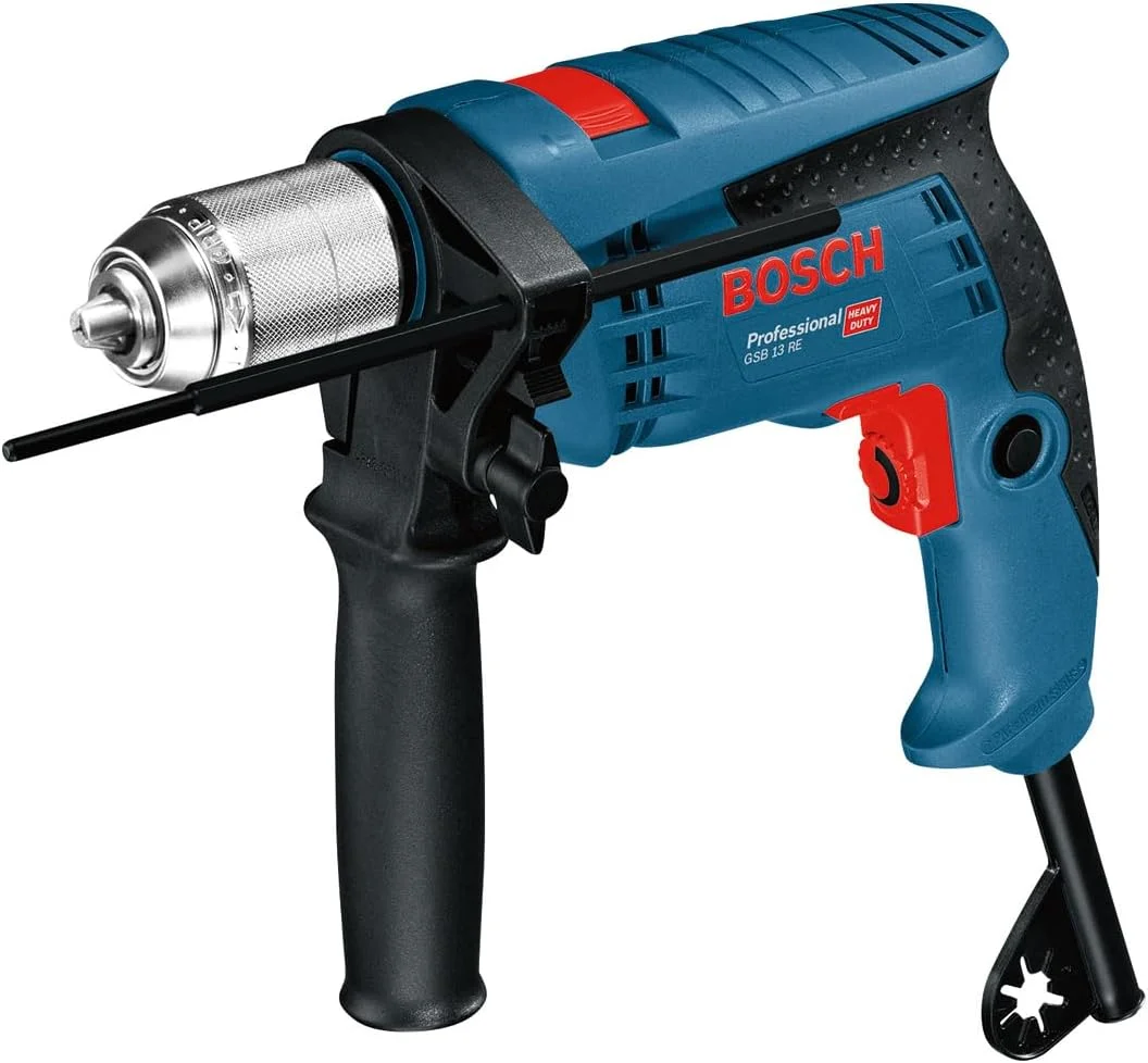 Bosch Professional GSB 13 RE impact drill (600 W, incl. 210 mm depth stop, 13 mm keyless chuck, in carton)