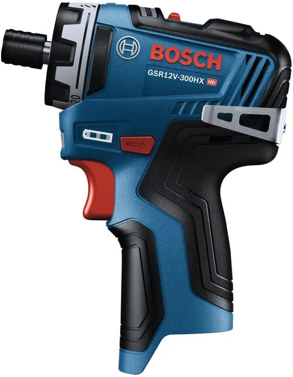 پیچ گوشتی شارژی بوش GSR12V-300HXN 12V Max براشلس 1/4 اینچ دو سرعته (فقط ابزار)