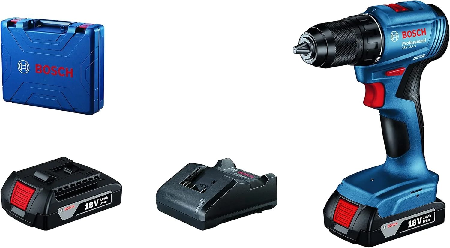 دریل پیچ گوشتی شارژی بوش مدل GSR 185-LI PROFESSIONAL