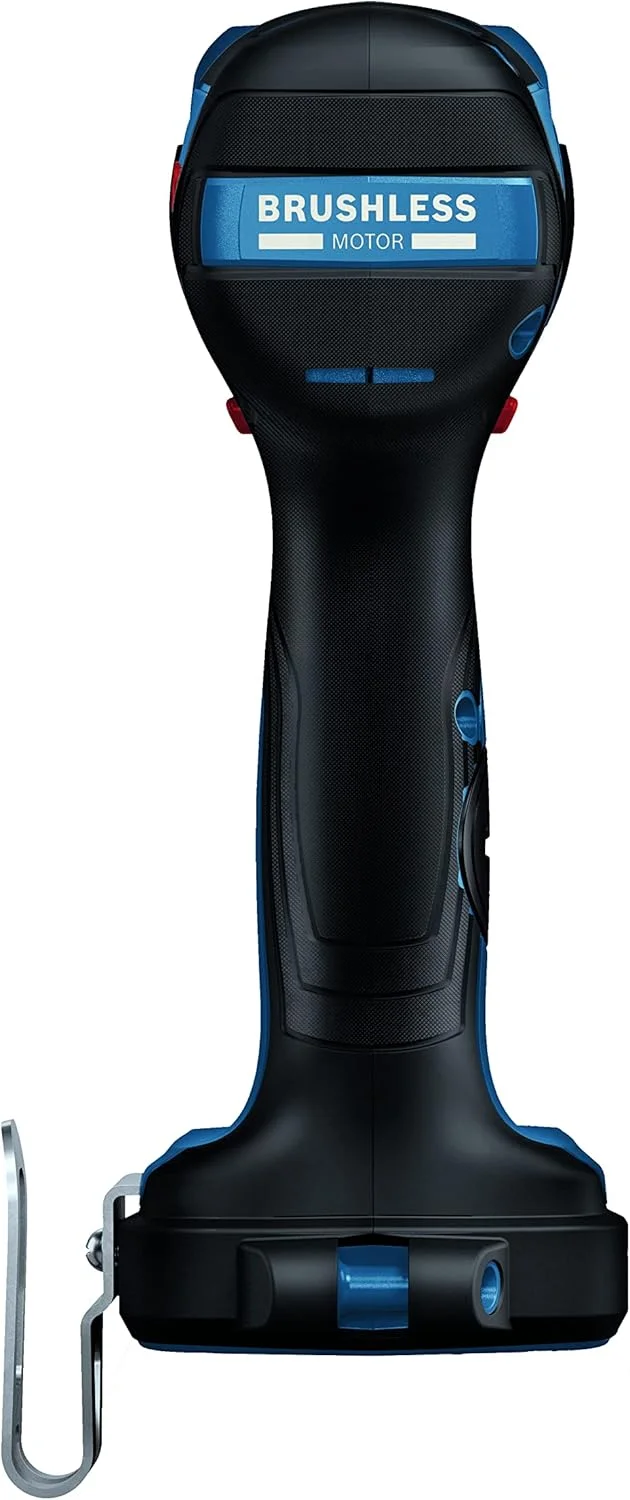 دریل پیچ گوشتی ضربه ای بوش مدل GDX18V-1860CN، 18 ولت، فریک دو کاره، درایو 1/4 اینچ و 1/2 اینچ (فقط بدنه)