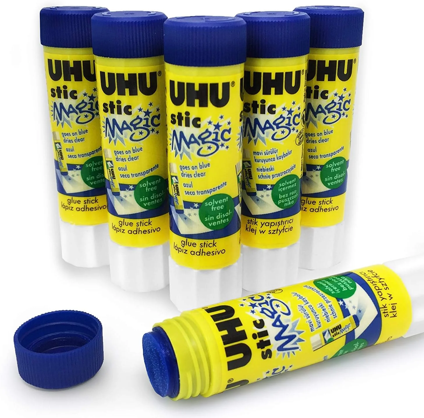 چسب ماتیکی جادویی UHU بسته 6 عددی 8.2 گرمی بدون حلال - 3000688