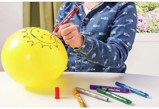 چسب اکلیلی اورجینال اوهو، 6 رنگ X 10 میلی لیتر، جلوه های اکلیلی درخشان برای کاردستی، اسلایم، تزئینات و طراحی خلاقانه، ایمن - تست شده از نظر پوستی، قلم نرم با نوک دقیق چسب اکلیلی اورجینال اوهو، 6 رنگ X 10 میلی لیتر، جلوه های اکلیلی درخشان برای کاردستی، اسلایم، تزئینات و طراحی خلاقانه، ایمن - تست شده از نظر پوستی، قلم نرم با نوک دقیق