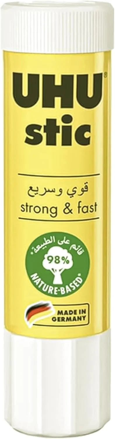 چسب ماتیکی UHU، 8.2 گرم، بسته 2 عددی، چسب ماتیکی اثبات شده، قوی، سریع، بدون حلال، تمیز، ایمن و پایدار برای مدرسه، خانه، دفتر، کودکان، هنر و صنایع دستی، 98% طبیعی، اکنون در بسته بندی 50% پلاستیک بازیافتی چسب ماتیکی UHU، 8.2 گرم، بسته 2 عددی، چسب ماتیکی اثبات شده، قوی، سریع، بدون حلال، تمیز، ایمن و پایدار برای مدرسه، خانه، دفتر، کودکان، هنر و صنایع دستی، 98% طبیعی، اکنون در بسته بندی 50% پلاستیک بازیافتی