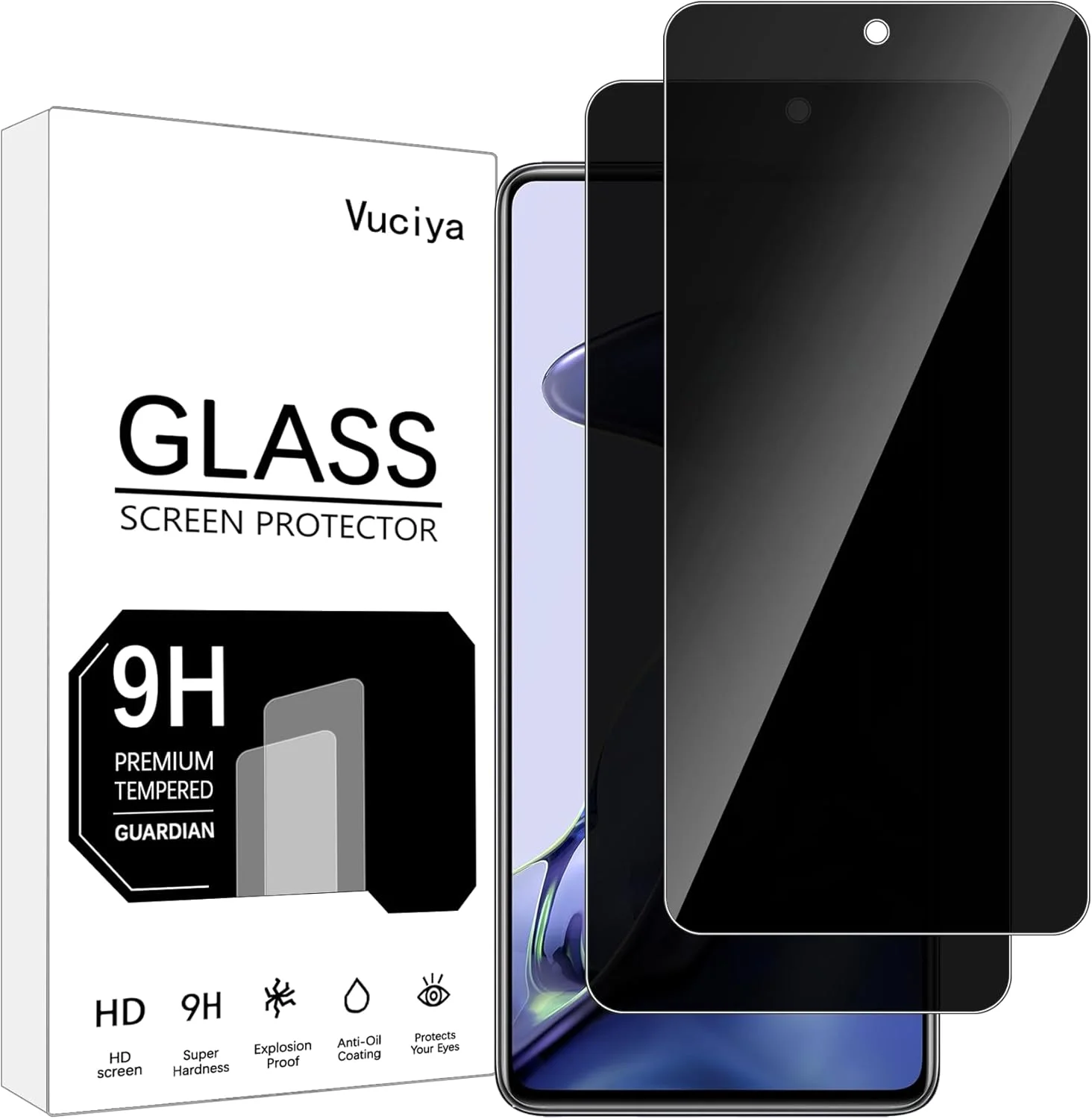 محافظ صفحه نمایش حریم خصوصی Vuciya بسته 2 عددی برای شیائومی 11T / شیائومی 11T Pro شیشه حرارت دیده، سختی 9H، بدون حباب، ضد اثر انگشت، ضد خش، HD محافظ صفحه نمایش حریم خصوصی Vuciya بسته 2 عددی برای شیائومی 11T / شیائومی 11T Pro شیشه حرارت دیده، سختی 9H، بدون حباب، ضد اثر انگشت، ضد خش، HD