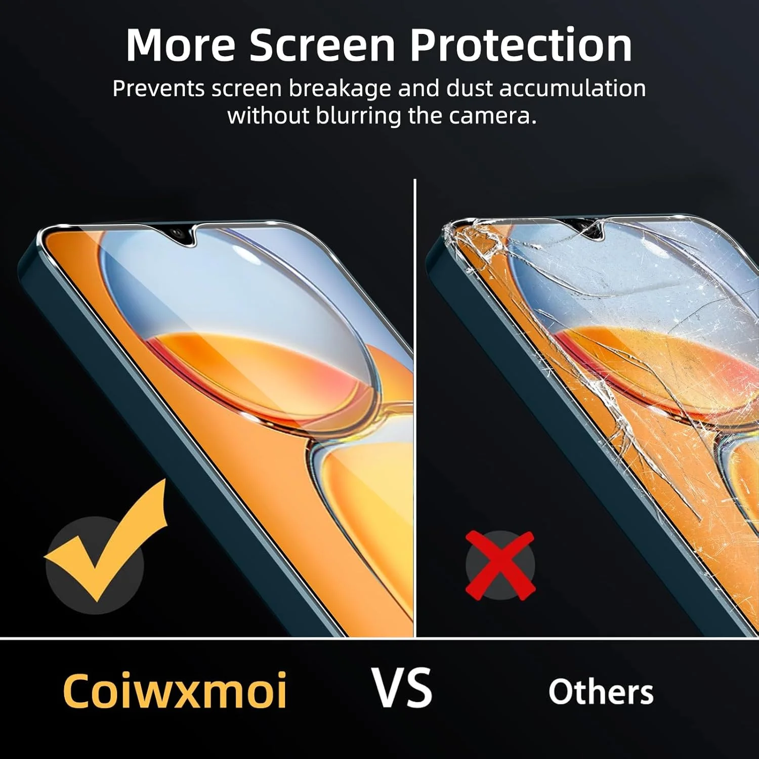 محافظ صفحه نمایش Coiwxmoi بسته 2 عددی برای شیائومی Redmi 13C/Poco C65، شیشه محافظ تمام صفحه با سختی 9H، محافظ صفحه نمایش فوق العاده شفاف HD، مقاوم در برابر خش، بدون حباب و ضد اثر انگشت محافظ صفحه نمایش Coiwxmoi بسته 2 عددی برای شیائومی Redmi 13C/Poco C65، شیشه محافظ تمام صفحه با سختی 9H، محافظ صفحه نمایش فوق العاده شفاف HD، مقاوم در برابر خش، بدون حباب و ضد اثر انگشت