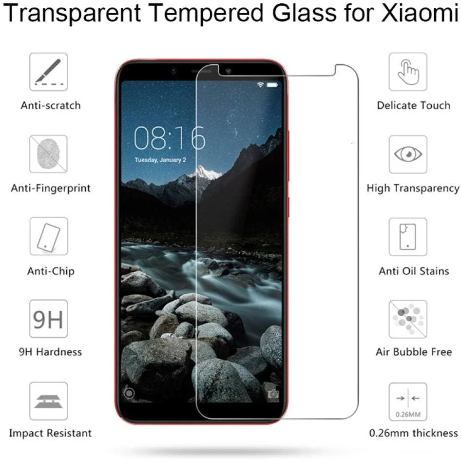 بسته 3 عددی محافظ صفحه نمایش شفاف شیا برای شیائومی می A2 لایت A1 محافظ صفحه نمایش شیشه ای تمپرد برای شیائومی می میکس 3 2S مکس 2 شیشه برای شیائومی می مکس