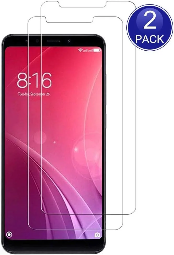 ایکس-دایژن [بسته 2 عددی محافظ صفحه نمایش برای شیائومی ردمی 5، محافظ صفحه نمایش HD 0.26 میلی‌متری، قاب محافظ شیشه‌ای 9H، ضد خش و ضد اثر انگشت (توجه: پوشش کامل ندارد)]