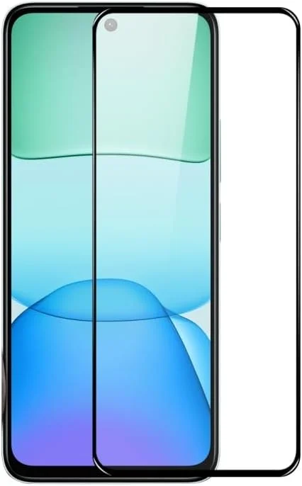 محافظ صفحه نمایش شیائومی ردمی 13، شیشه حرارت دیده با سختی 9H، ضد خش، بدون حباب، مشکی