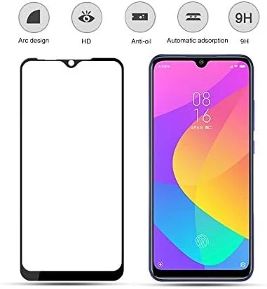 محافظ صفحه نمایش شیشه ای شیائومی ردمی 8، 2 عدد، 0.33 میلی متر، سختی 9H، 2.5D، چسب کامل، لوازم جانبی تلفن همراه