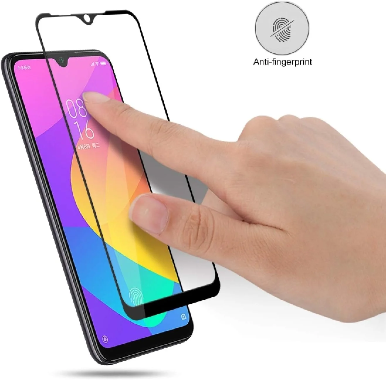 محافظ صفحه نمایش شیشه ای شیائومی ردمی 8، 2 عدد، 0.33 میلی متر، سختی 9H، 2.5D، چسب کامل، لوازم جانبی تلفن همراه