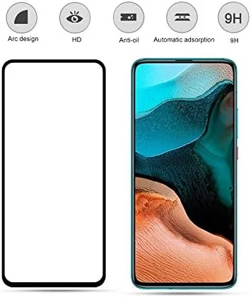 محافظ صفحه نمایش شیشه ای شیائومی Redmi K30 Pro ضخامت 0.33mm سختی 9H لبه 2.5D چسب کامل لوازم جانبی تلفن همراه