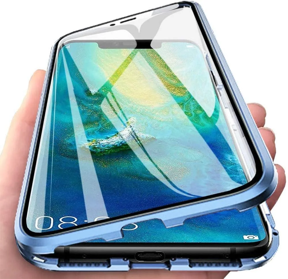 قاب محافظ مغناطیسی گوشی شیائومی 13T/13T Pro [فریم فلزی] شیشه حرارت دیده جلو و پشت 360 درجه باریک و سبک