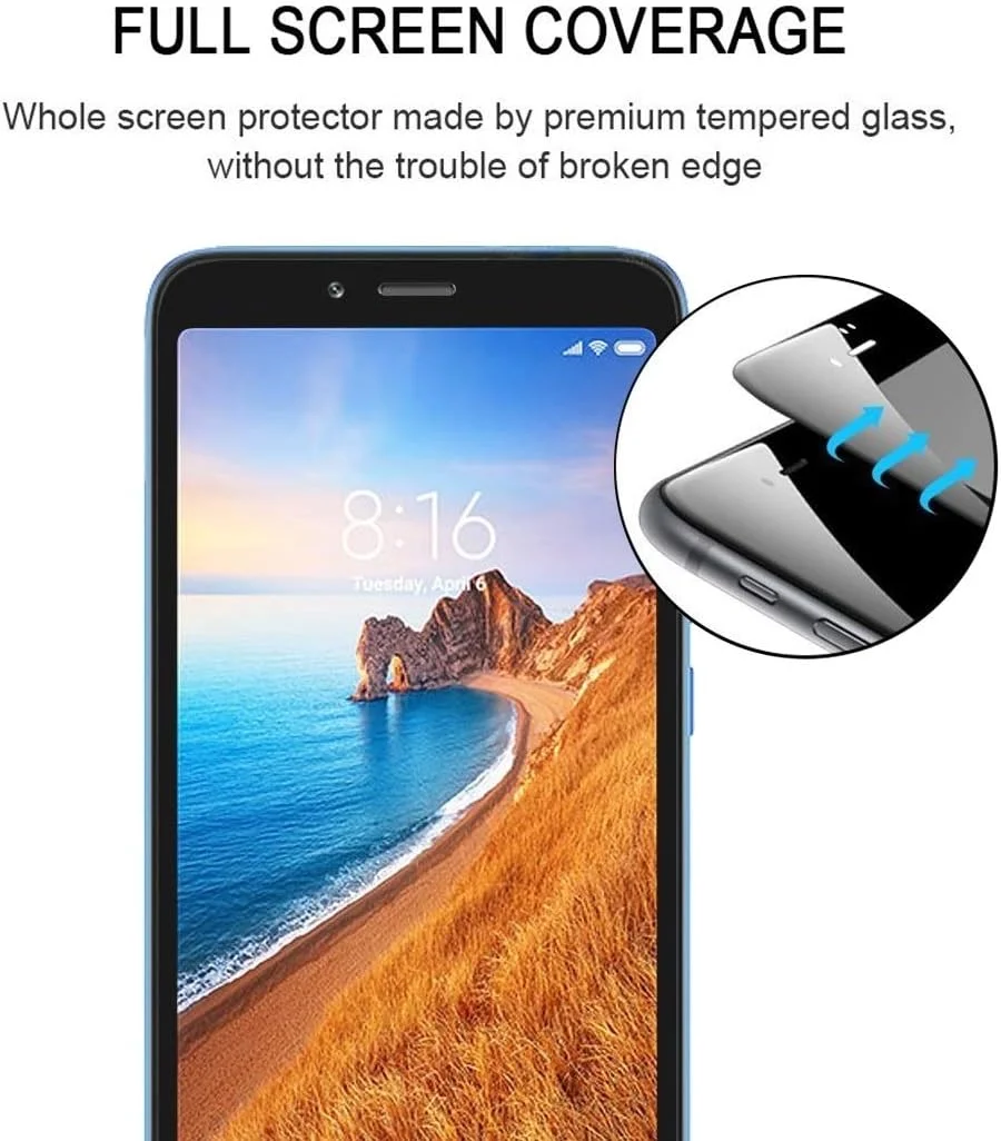 محافظ صفحه نمایش 25 عددی با چسب کامل و پوشش کامل، فیلم شیشه ای تمپر شده برای لوازم جانبی تلفن های همراه شیائومی Mi Max