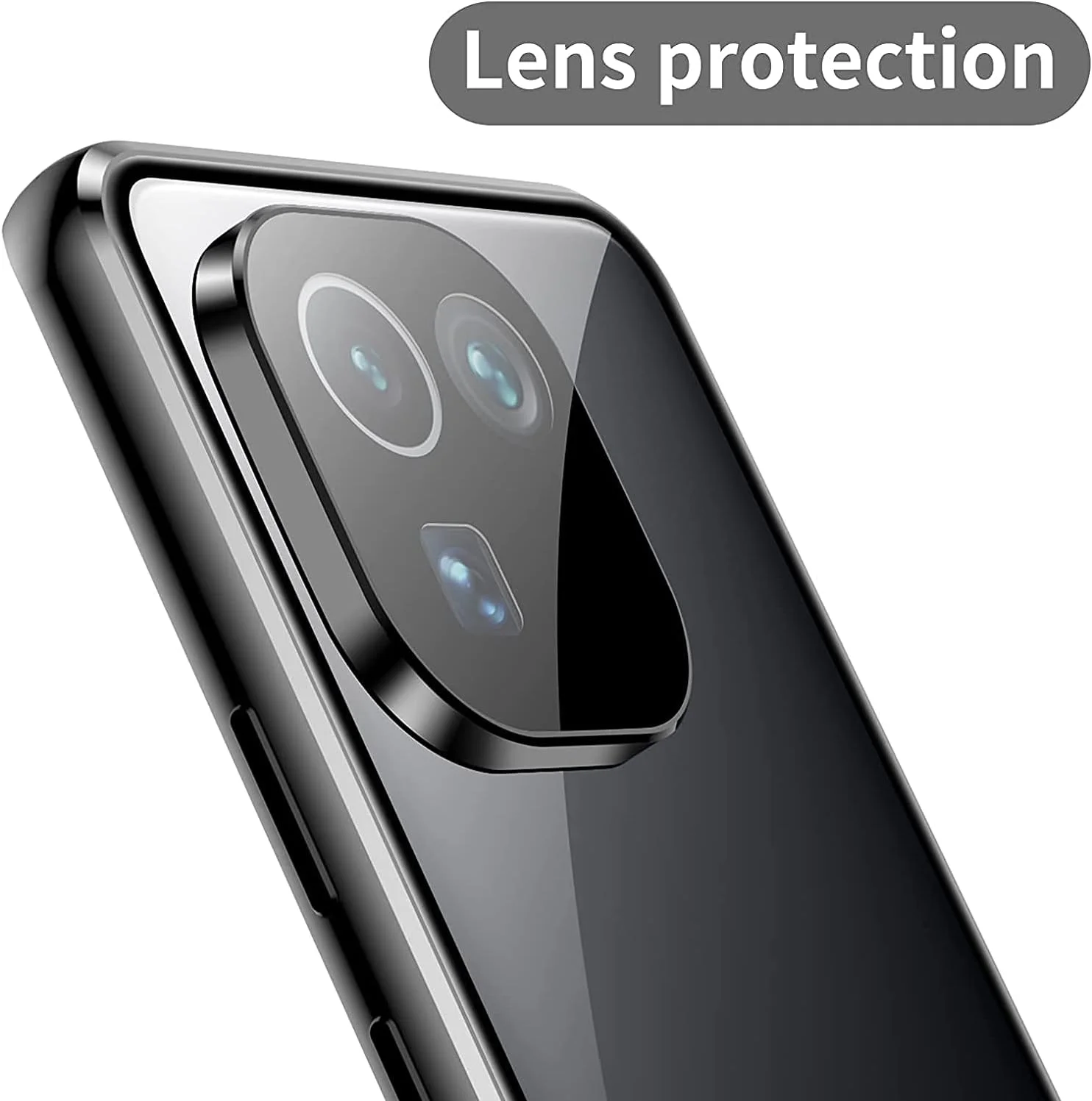 قاب محافظ مغناطیسی گوشی شیائومی 13T/13T Pro [فریم فلزی] شیشه حرارت دیده جلو و پشت 360 درجه باریک و سبک