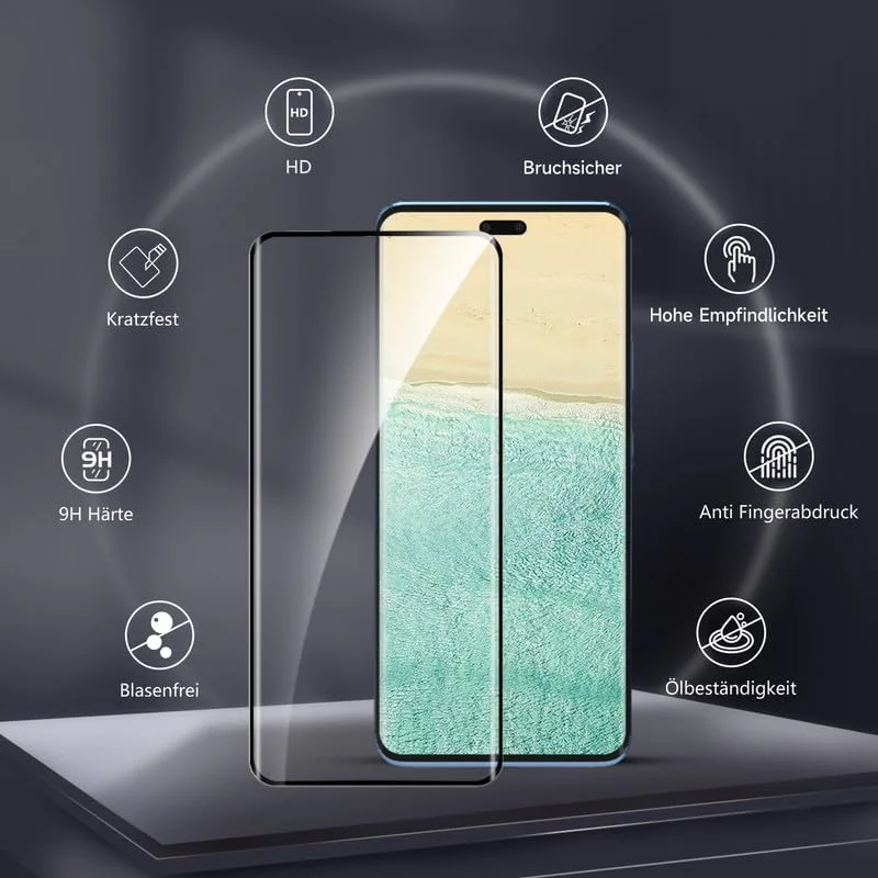 محافظ صفحه نمایش Banuyaw Xiaomi 13 Lite، شیشه حرارت دیده Xiaomi 13 Lite، بسته 2 عددی محافظ صفحه نمایش بدون حباب برای فیلم Xiaomi 13 Lite، شیشه محافظ حرارت دیده Xiaomi 13 Lite با سختی 9H