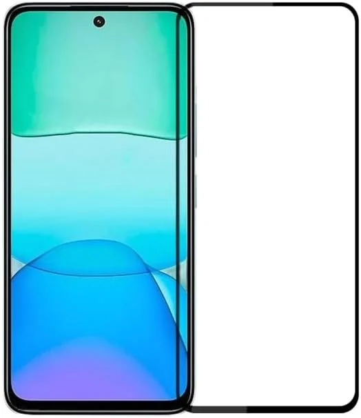 محافظ صفحه نمایش Muzz Xiaomi Redmi 13، شیشه حرارت دیده با سختی 9H، مقاوم در برابر خراش، بدون حباب برای Xiaomi Redmi 13 2024 (مشکی)