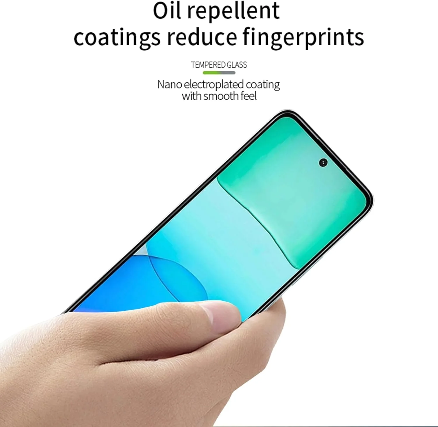 محافظ صفحه نمایش Muzz Xiaomi Redmi 13، شیشه حرارت دیده با سختی 9H، مقاوم در برابر خراش، بدون حباب برای Xiaomi Redmi 13 2024 (مشکی)