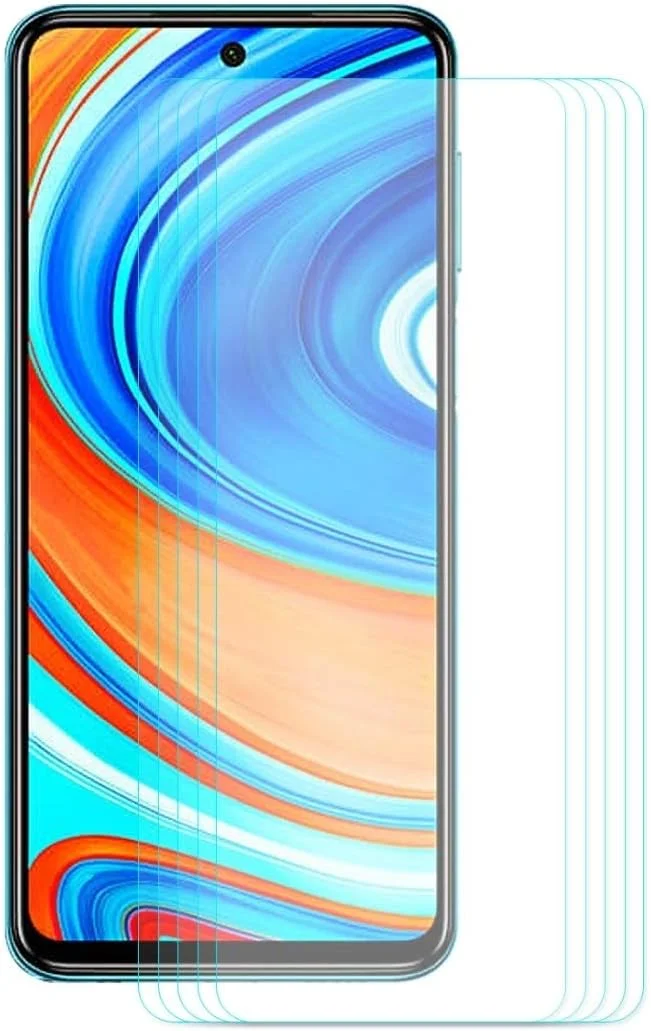 محافظ صفحه نمایش شیشه ای شیائومی ردمی نوت 9 / نوت 9 پرو 5 عددی Hat-prince 0.26mm 9H لبه منحنی 2.5D لوازم جانبی موبایل