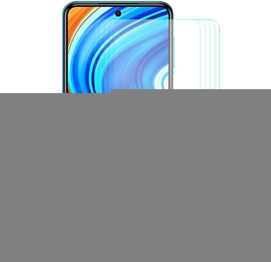 محافظ صفحه نمایش شیشه ای شیائومی ردمی نوت 9 / نوت 9 پرو 5 عددی Hat-prince 0.26mm 9H لبه منحنی 2.5D لوازم جانبی موبایل