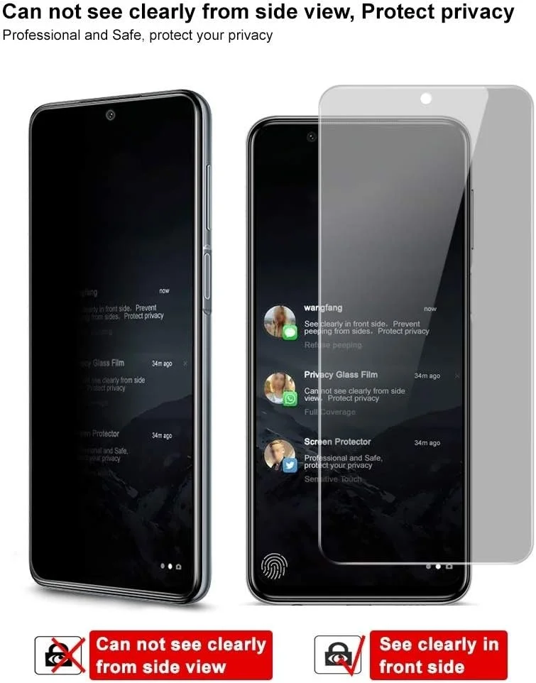 GHZHEGIZHUND Phones Screen Protector Foils For Xiaomi Redmi Note 9S Anti-spy Tempered Glass Film Cell Phones Accessories GHZHEGIZHUND Phones Screen Protector Foils For Xiaomi Redmi Note 9S Anti-spy Tempered Glass Film Cell Phones Accessories