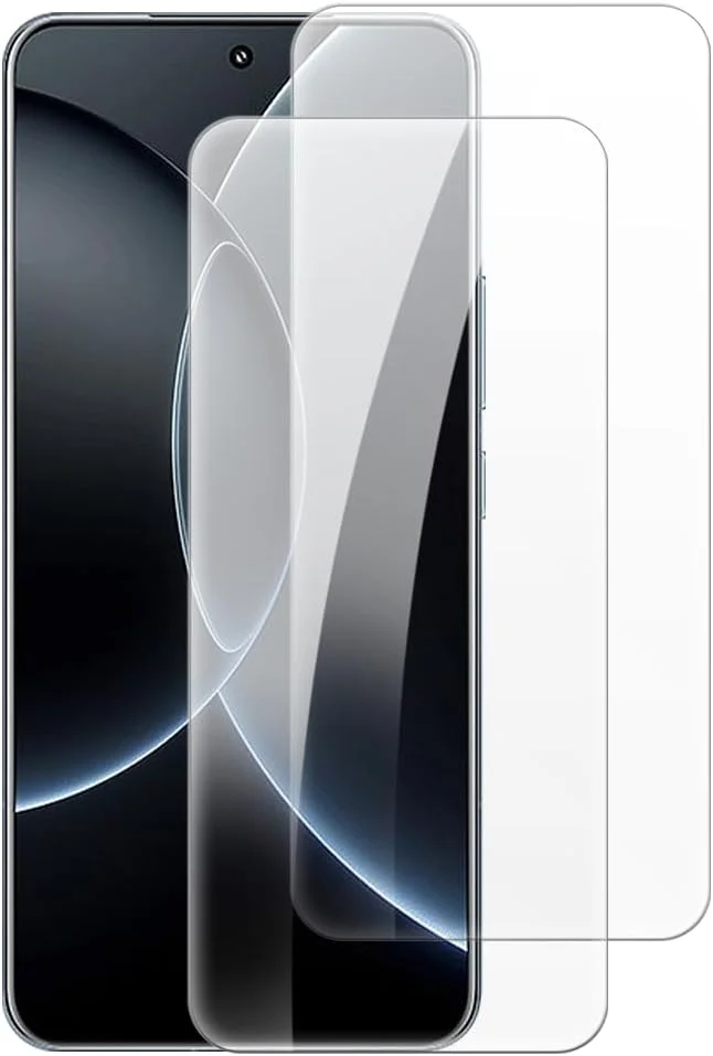 محافظ صفحه نمایش شیشه ای حرارت دیده شانتایم [2 عدد] سازگار با شیائومی 15S Pro 5G (6.73 اینچ)، شفاف HD ضد خش، بدون حباب، سازگار با قاب