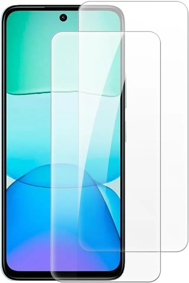 محافظ صفحه نمایش شیشه ای تمپرد شانتایم [2 عددی] سازگار با شیائومی پوکو M6 پلاس 5G (6.79 اینچ)، شفاف HD ضد خش، بدون حباب، سازگار با قاب