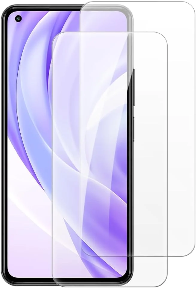 محافظ صفحه نمایش شیشه ای حرارت دیده شانتایم [2 عددی] سازگار با شیائومی Mi 11 Lite 5G (6.55 اینچ)، شفاف HD ضد خش بدون حباب، سازگار با قاب