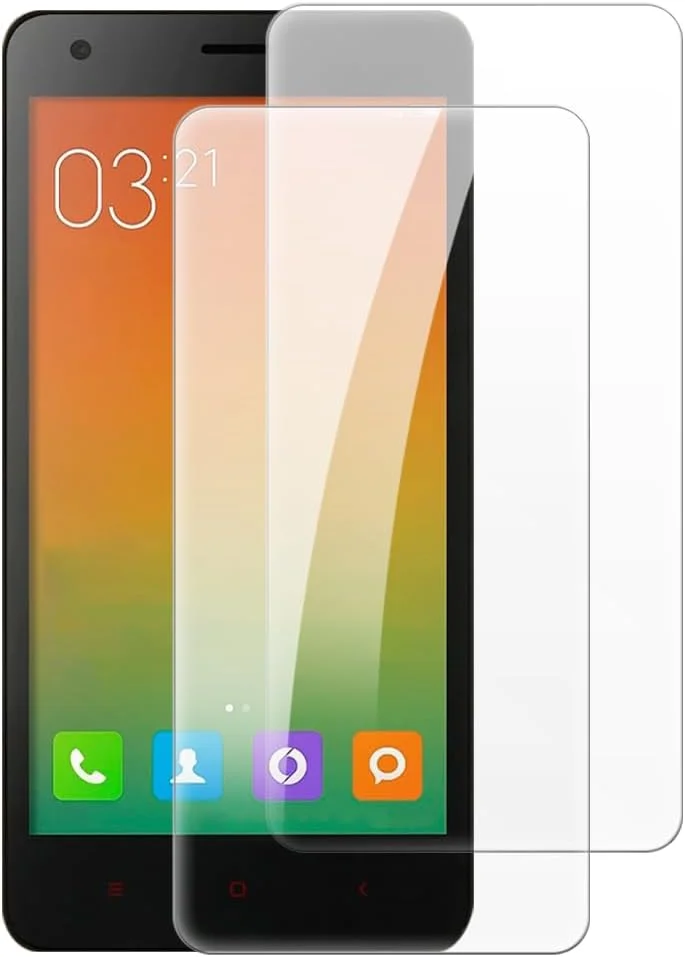 محافظ صفحه نمایش شیشه ای حرارت دیده شانتایم [2 عددی] سازگار با شیائومی ردمی 2 پرو (4.7 اینچ)، شفاف HD ضد خش بدون حباب، سازگار با قاب