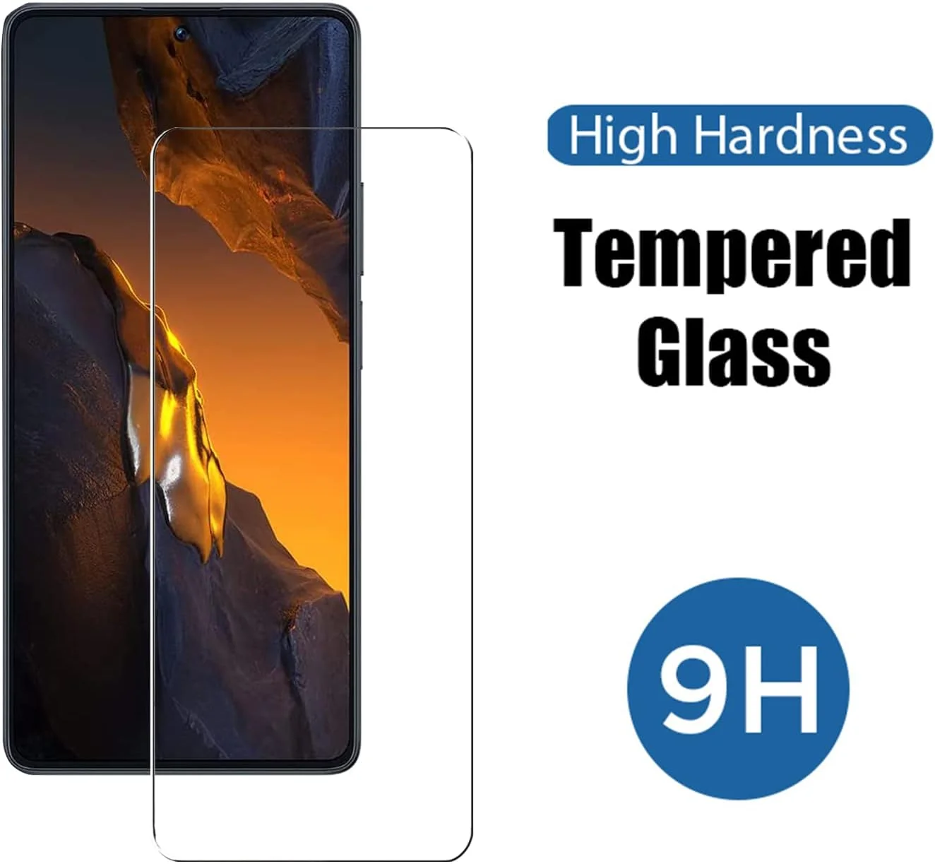 [بسته 3 عددی] محافظ صفحه نمایش شیشه ای حرارت دیده ZMONE برای گوشی شیائومی پوکو F5 5G، سختی 9H، وضوح بالا، پوشش کامل، مقاوم در برابر خش، بدون حباب، ضد اثر انگشت