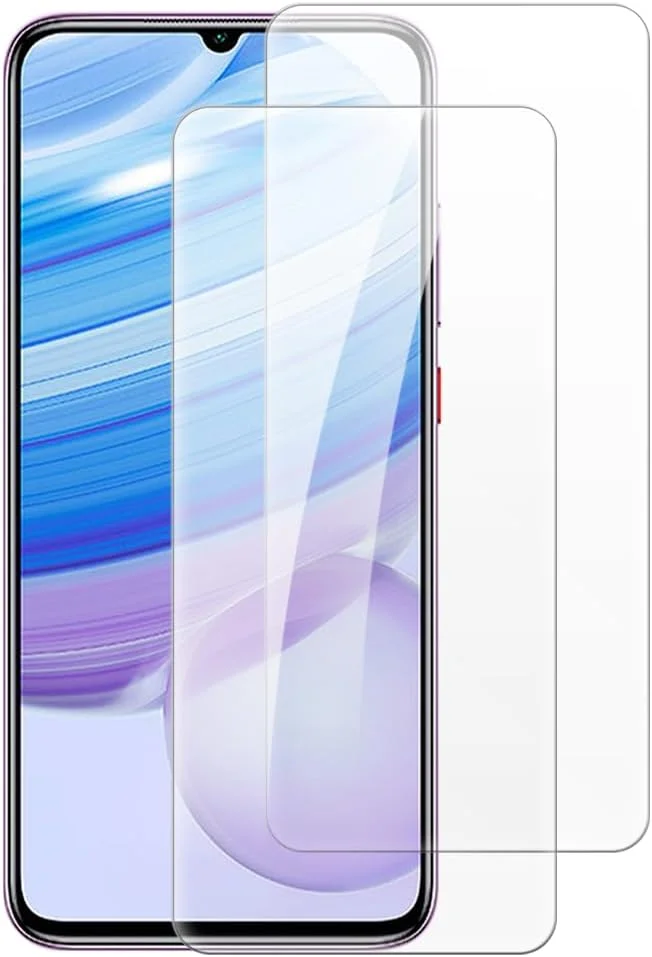 شاین تایم [بسته 2 عددی] محافظ صفحه نمایش شیشه ای سازگار با شیائومی ردمی 10X Pro 5G (6.57 اینچ)، HD شفاف ضد خش بدون حباب، سازگار با قاب