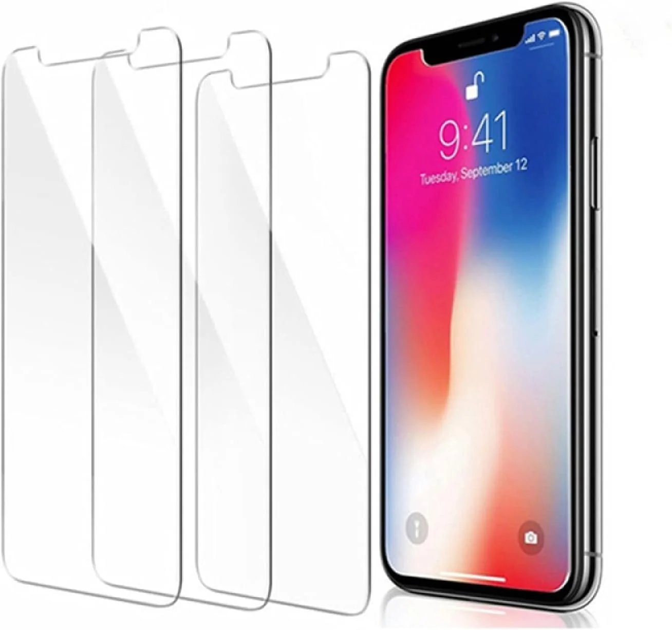 محافظ صفحه نمایش شیشه ای حرارت دیده KONWED، مناسب برای گوشی های شیائومی Redmi 8 8A 7A 7 6 Pro Redmi Note 8T 8 7 Pro (سه عدد)