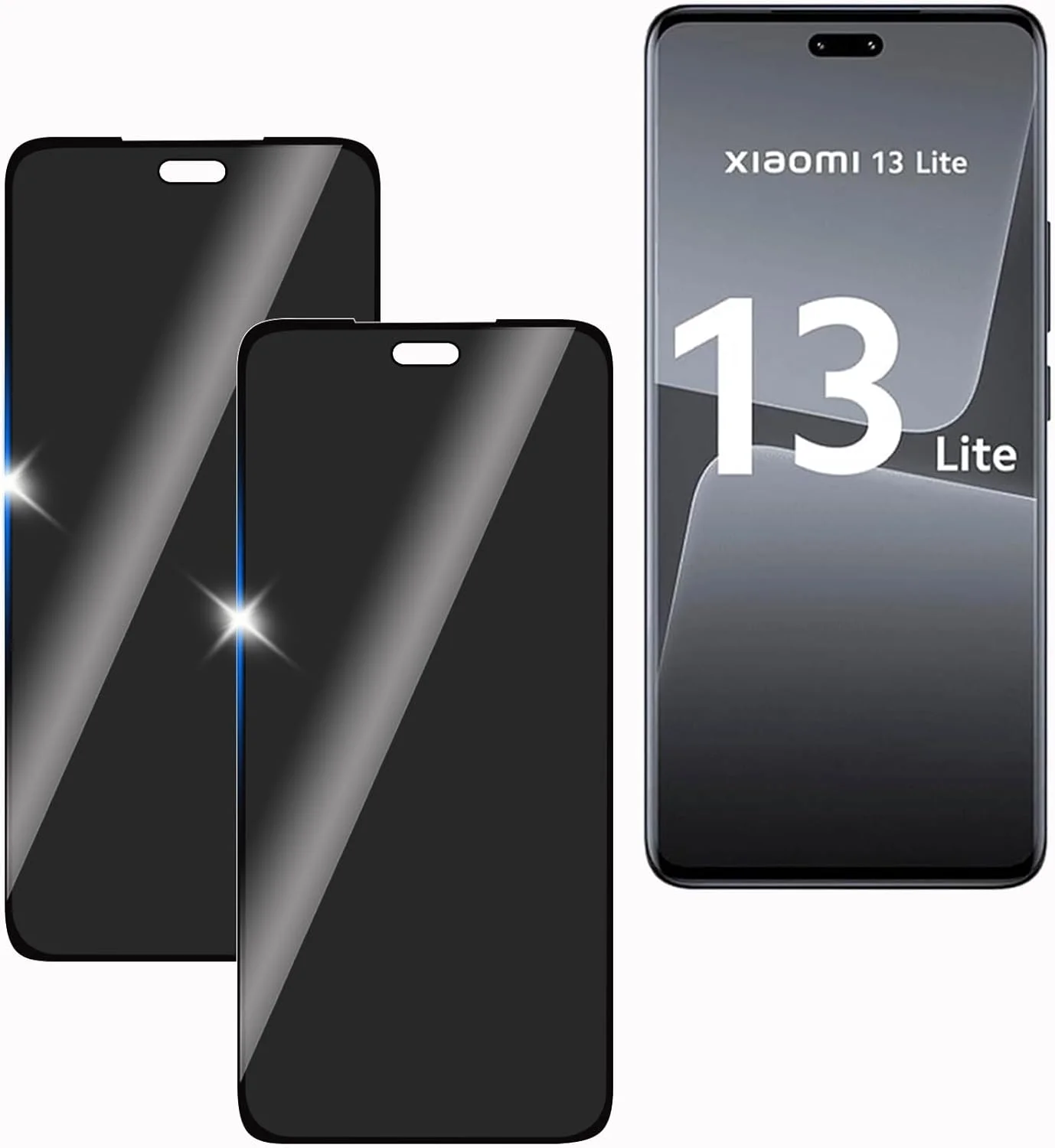 محافظ صفحه نمایش حریم خصوصی کولایک برای شیائومی 13 لایت، بسته 2 عددی، محافظ صفحه نمایش ضد جاسوسی، فیلم شیشه ای حرارت دیده ضد جاسوسی، فیلم حریم خصوصی، سختی 9H، ضد خش، ضد ضربه محافظ صفحه نمایش حریم خصوصی کولایک برای شیائومی 13 لایت، بسته 2 عددی، محافظ صفحه نمایش ضد جاسوسی، فیلم شیشه ای حرارت دیده ضد جاسوسی، فیلم حریم خصوصی، سختی 9H، ضد خش، ضد ضربه
