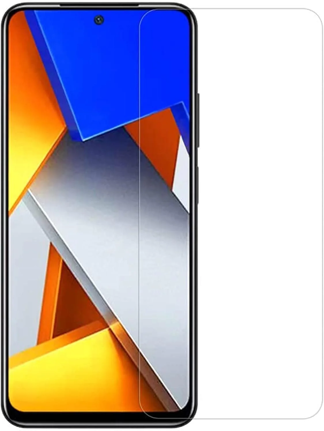 محافظ صفحه نمایش شیشه ای حرارت دیده ضد خش 9H HD برای گوشی شیائومی پوکو M4 Pro 4G مدل Muzz Poco M4 Pro 4G شفاف