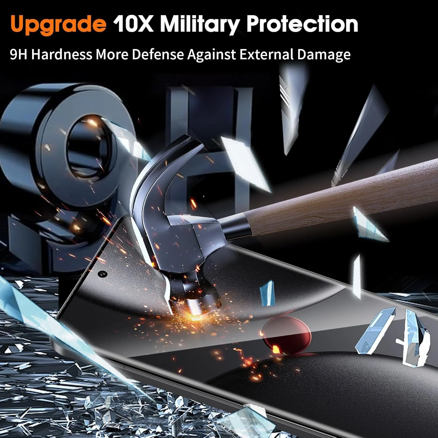 محافظ صفحه نمایش شیشه ای حرارت دیده Aerku برای شیائومی Mi 15 Ultra به همراه محافظ دوربین پشتی [2 + 2 عدد]، محافظ صفحه نمایش با سختی 9H، محافظ صفحه نمایش پوشش کامل سه بعدی