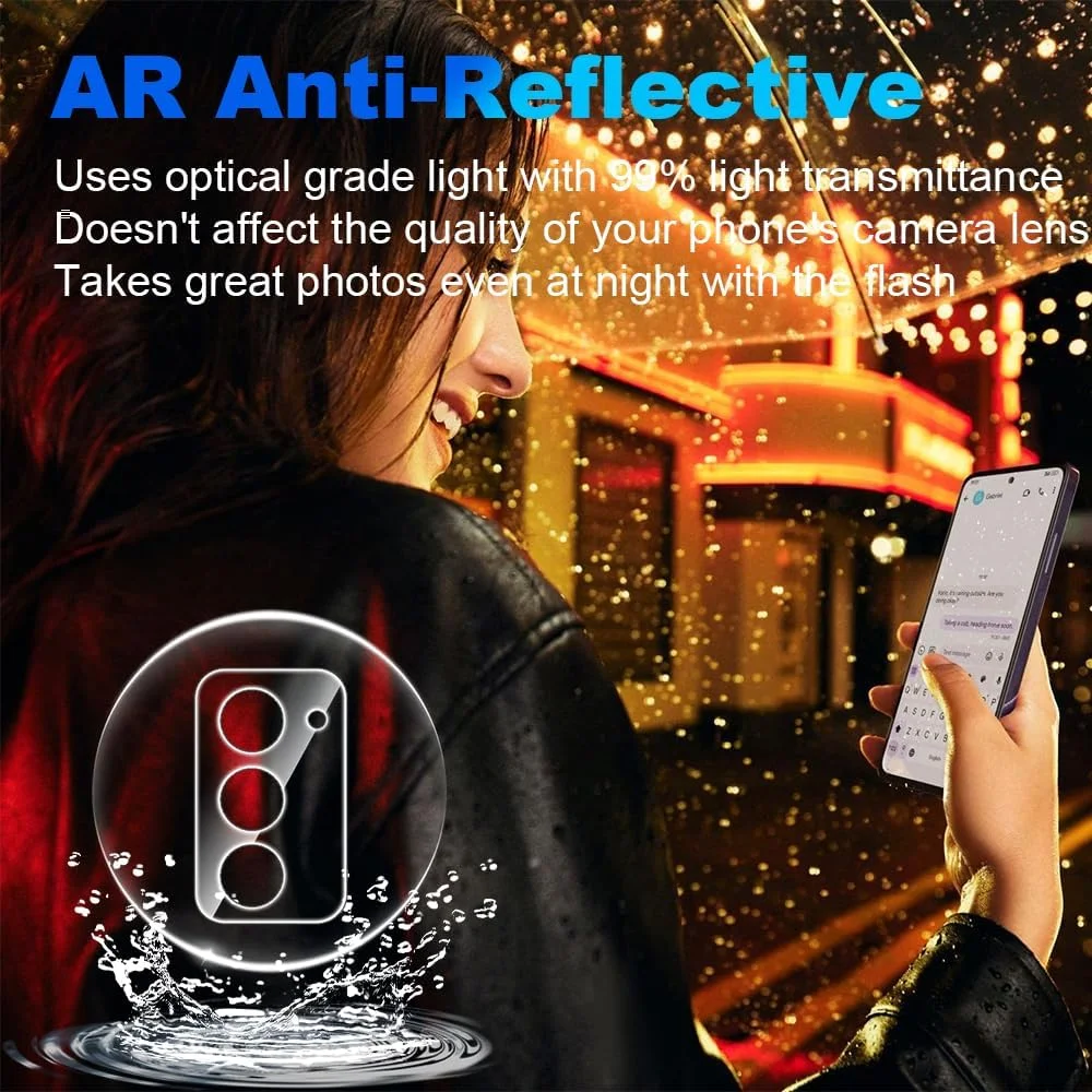 محافظ لنز دوربین گوشی شیائومی ردمی 15 5G لمکسی، بسته 3 عددی، شیشه حرارت دیده، ضد خش و مقاوم