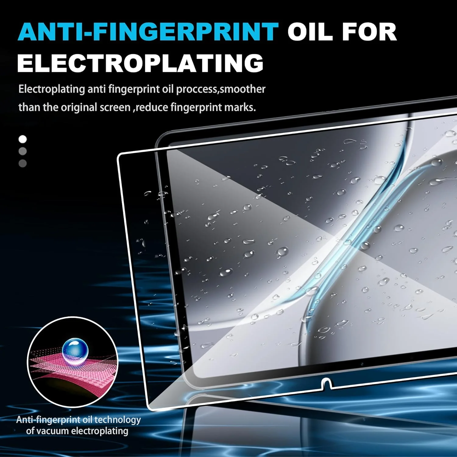 بسته 2 عددی محافظ صفحه نمایش FDHYFGDY برای تبلت های Oneplus Pad 2/Oppo Pad 3 Pro 12.1 اینچی، شیشه حرارت دیده، مقاوم در برابر خراش، بدون حباب، سختی 9H، محافظ صفحه نمایش برای Oneplus Pad 2/Oppo Pad 3 Pro