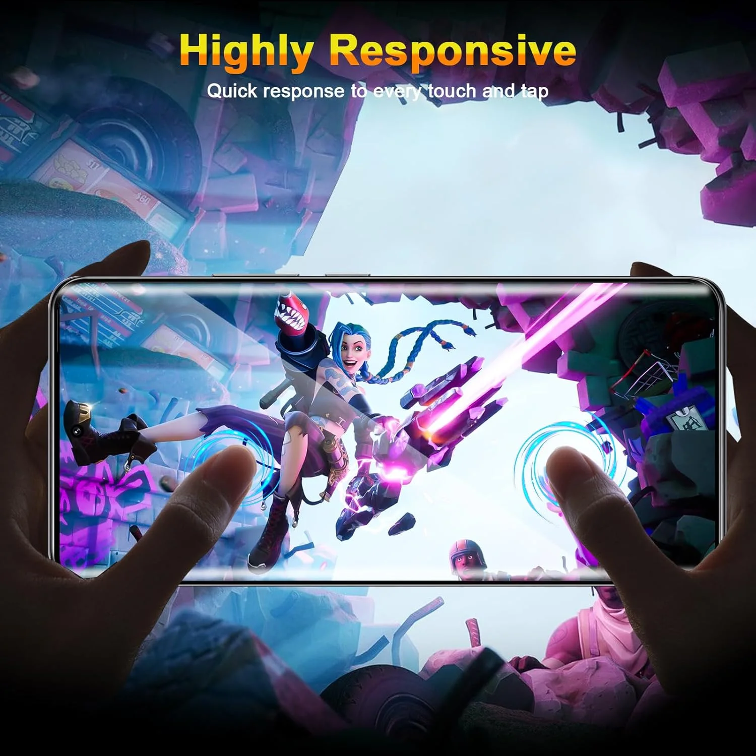 محافظ صفحه نمایش شیشه ای حرارتی QULLOO برای شیائومی Redmi Note 14 Pro 5G/Poco X7 5G، [2+2] تکه محافظ صفحه نمایش و محافظ دوربین عقب، فیلم محافظ صفحه نمایش با وضوح HD و ضد خش