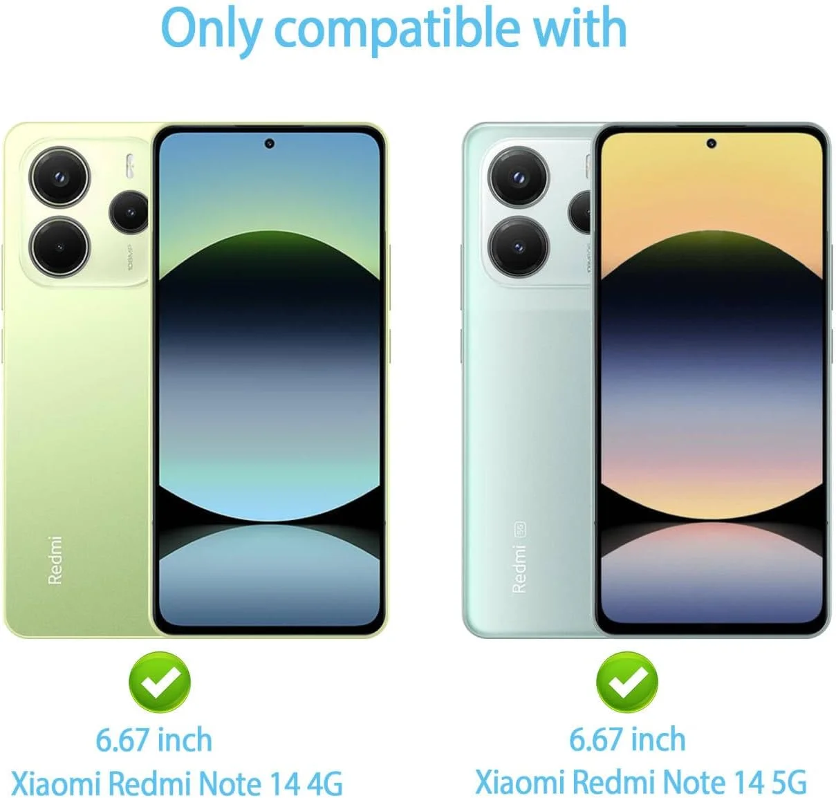 محافظ صفحه نمایش شیشه ای حرارت دیده آنووکوا برای گوشی شیائومی Redmi Note 14 4G/5G، محافظ تلفن همراه فوق العاده مقاوم در برابر خراش برای تمام صفحه، 3 عدد