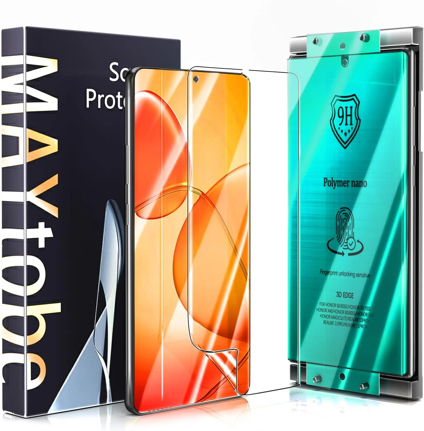 محافظ صفحه نمایش سرامیکی خمیده 3D می تو بی سازگار با گوشی شیائومی Redmi Note 13 Pro Plus 5G، همراه با قاب نصب آسان، بدون حباب، شفافیت HD