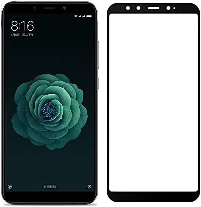 محافظ صفحه نمایش شیشه ای حرارت دیده تمام صفحه برای شیائومی 6X (مشکی)