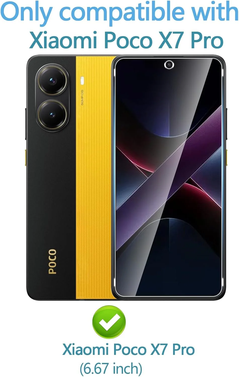 محافظ صفحه نمایش 3 عددی Anoowkoa برای شیائومی Poco X7 Pro 5G، شیشه حرارت دیده، محافظ تمام صفحه شفاف سازگار با Poco X7 Pro محافظ صفحه نمایش 3 عددی Anoowkoa برای شیائومی Poco X7 Pro 5G، شیشه حرارت دیده، محافظ تمام صفحه شفاف سازگار با Poco X7 Pro