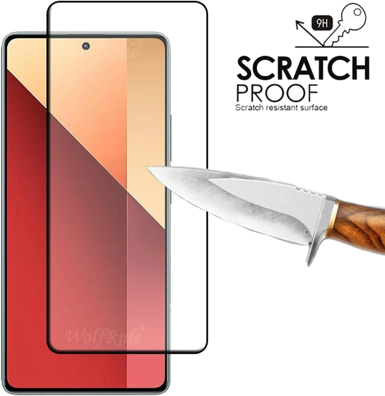کاور محافظ شفاف و ضد خش SCAUA مدل [1+2] سازگار با گوشی شیائومی Redmi Note 13 4G به همراه محافظ صفحه نمایش شیشه ای حرارت دیده و کاور TPU نرم