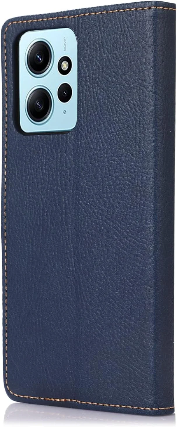 کاور کتابی SMYTU برای گوشی شیائومی Redmi Note 12 4G (6.67 اینچ) + محافظ صفحه شیشه ای، کیف چرمی مغناطیسی تاشو برای شیائومی Redmi Note 12 4G - آبی کاور کتابی SMYTU برای گوشی شیائومی Redmi Note 12 4G (6.67 اینچ) + محافظ صفحه شیشه ای، کیف چرمی مغناطیسی تاشو برای شیائومی Redmi Note 12 4G - آبی